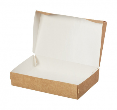 Контейнер бумажный Meal Box, крафт, 1000 мл 