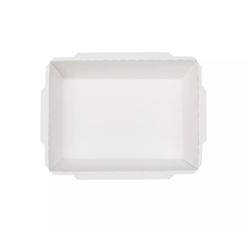 Контейнер бумажный Crystal Box с плоской крышкой, черный/белый, 500 мл  - 8