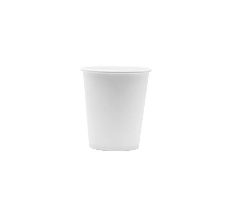 Single Wall Hot Paper Cup, White, 205 ml