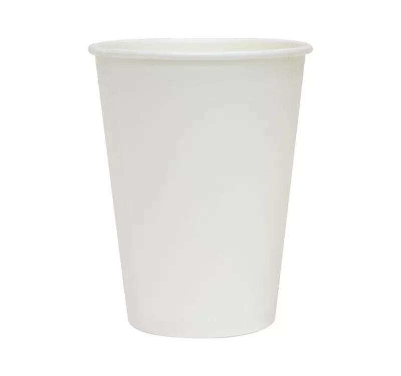 Single Wall Hot Paper Cup, White, 300 ml