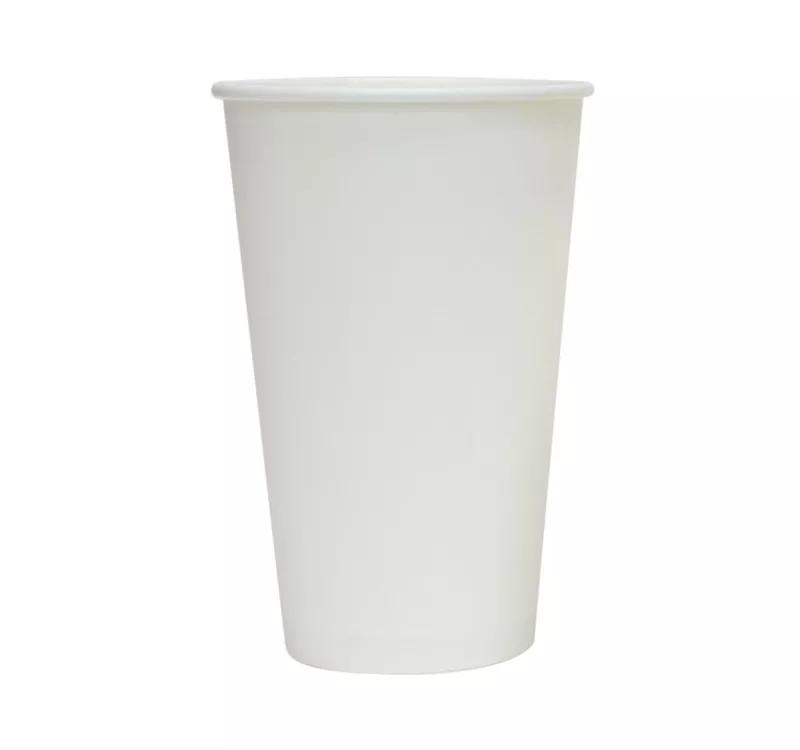 Single Wall Hot Paper Cup, White, 400 ml