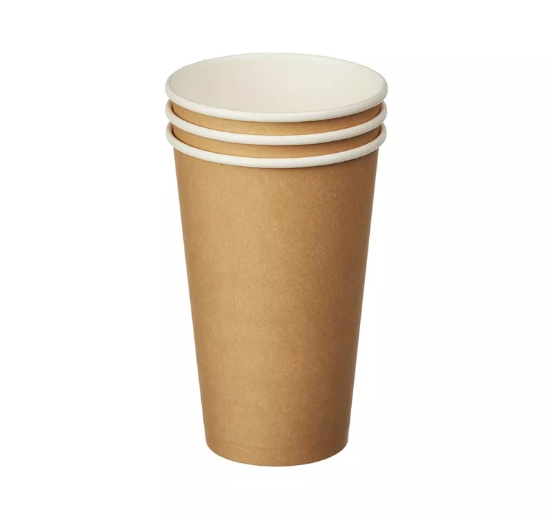 Single Wall Hot Paper Cup, Kraft, 400 ml - 3