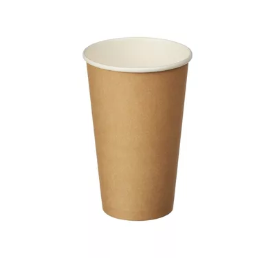 Single Wall Hot Paper Cup, Kraft, 400 ml