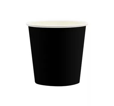 Single Wall Hot Paper Cup, Black, 100 ml