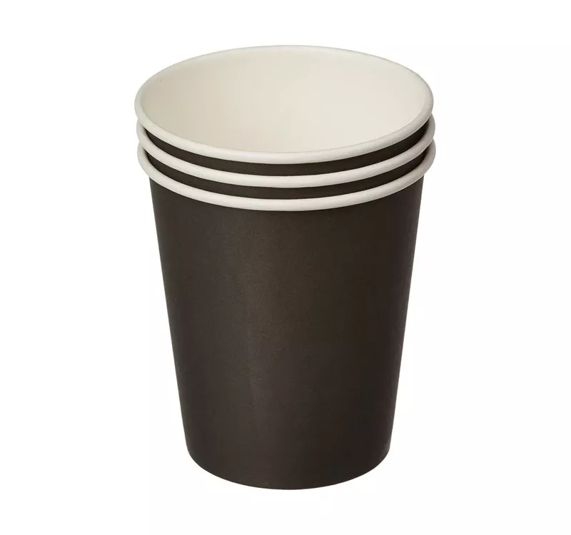 Single Wall Hot Paper Cup, Black, 250 ml - 2