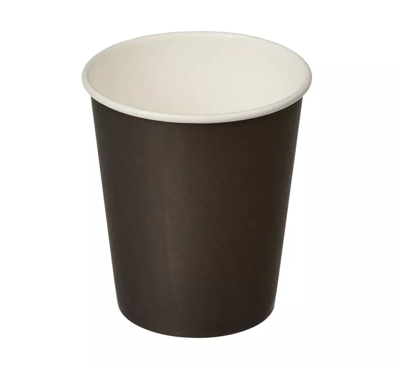Single Wall Hot Paper Cup, Black, 250 ml