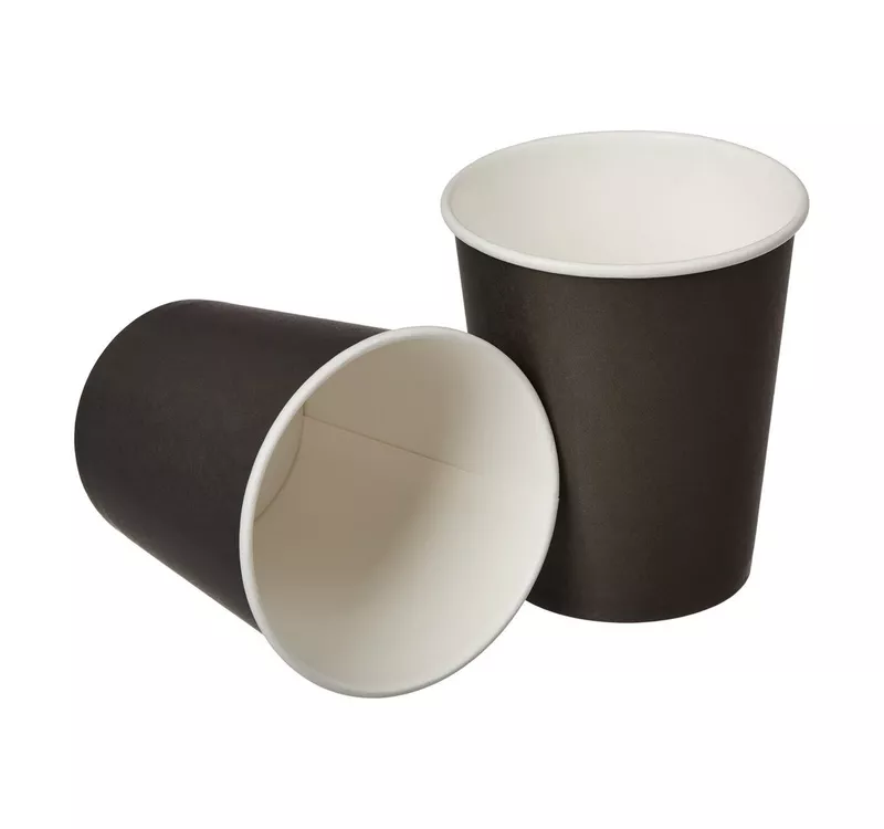 Single Wall Hot Paper Cup, Black, 250 ml - 3