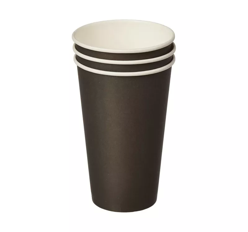 Single Wall Hot Paper Cup, Black, 400 ml - 2