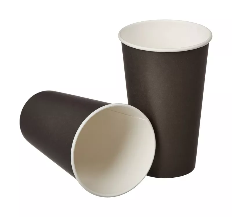 Single Wall Hot Paper Cup, Black, 400 ml - 3