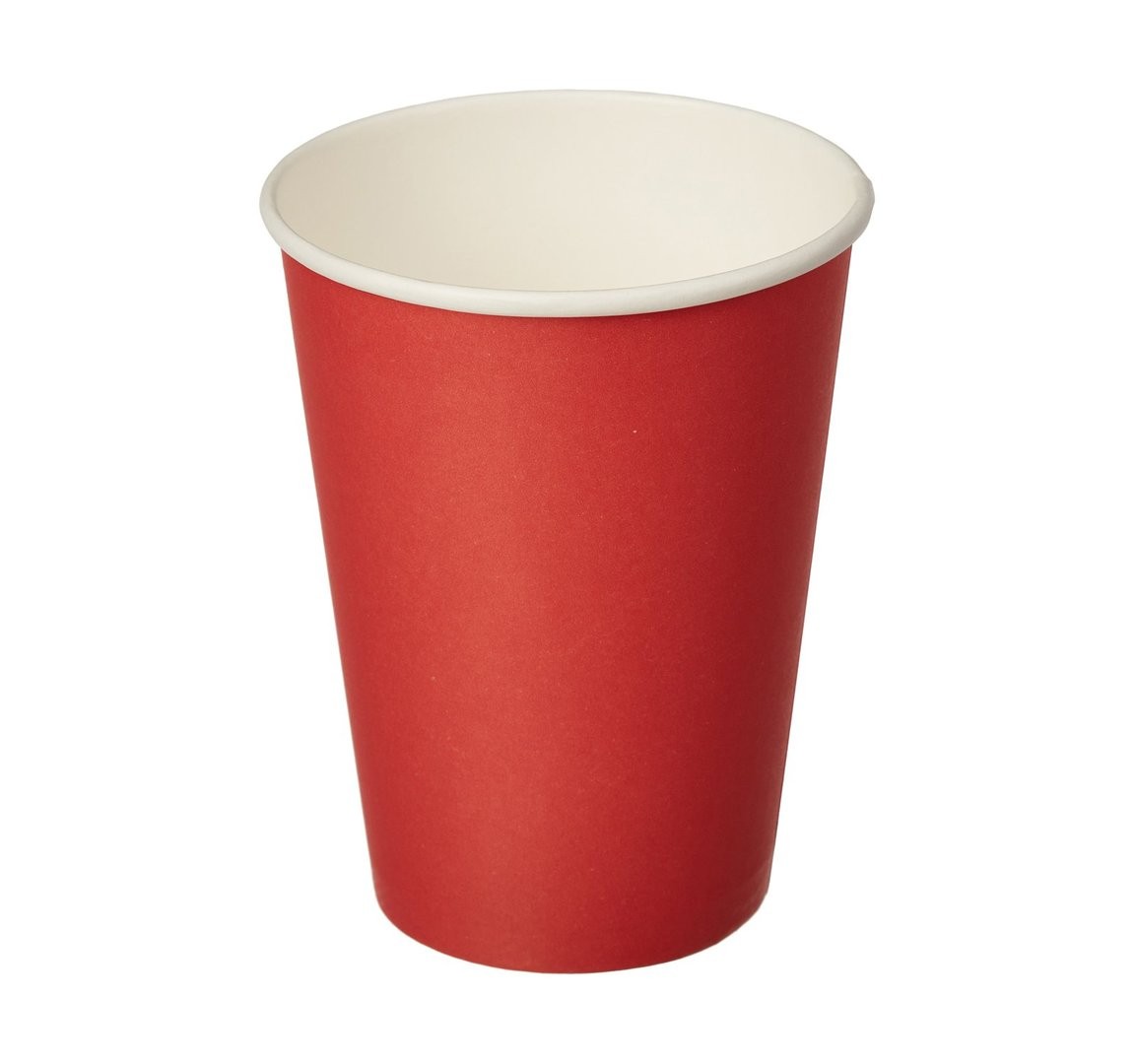 Buy Single Wall Red Paper Cup, 300 ml for Wholesale Prices in SaaMi