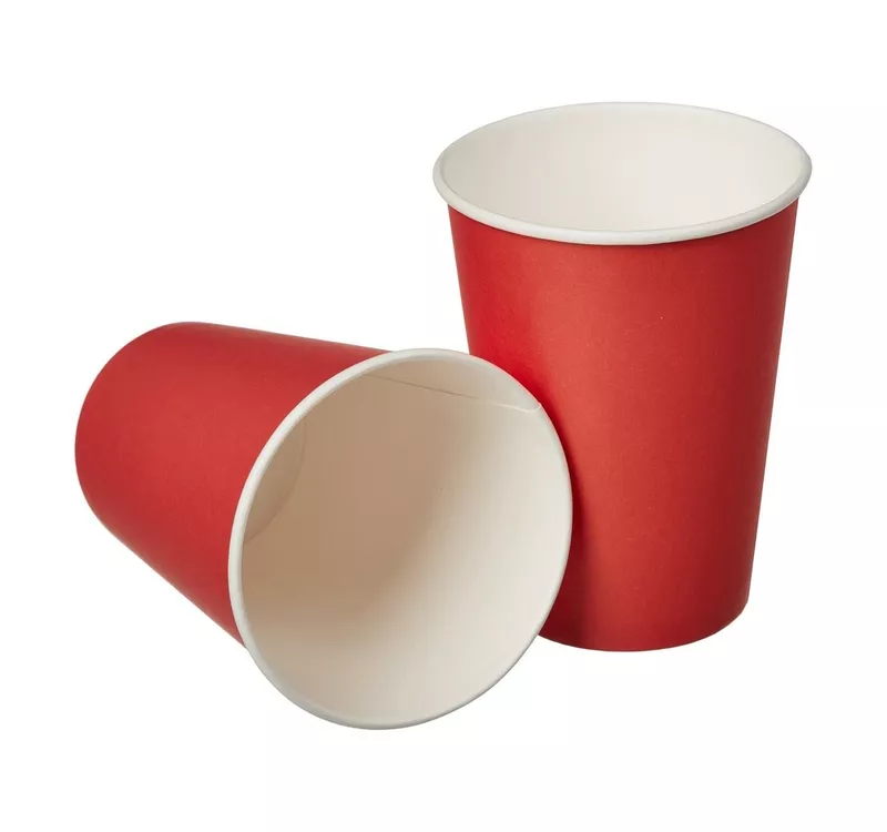 Single Wall Hot Paper Cup, Red, 300 ml - 2