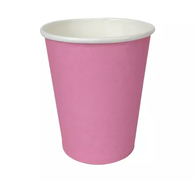 Single Wall Hot Paper Cup, Pink, 300 ml