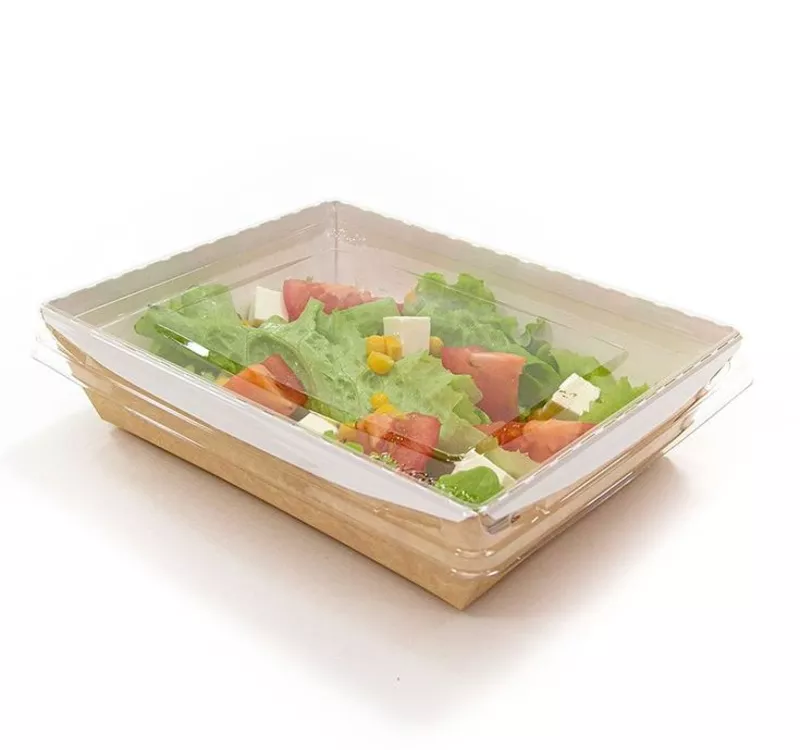 Kraft Paper Food Box With Flat Lid 