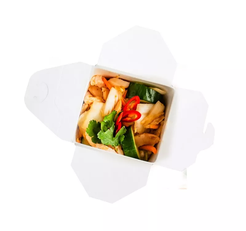 Kraft Paper Noodle Box | Chinese Box, Square, 500 ml - 5