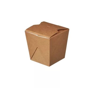 Kraft Paper Square Noodle Box | Chinese Box, 500 ml
