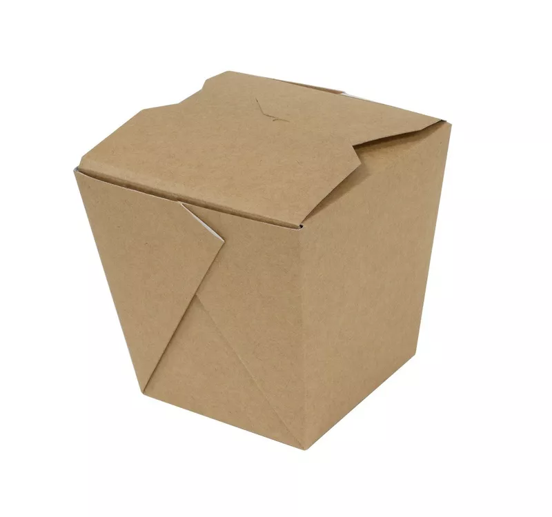 Kraft Paper Noodle Box | Chinese Box, Square, 700 ml - 4