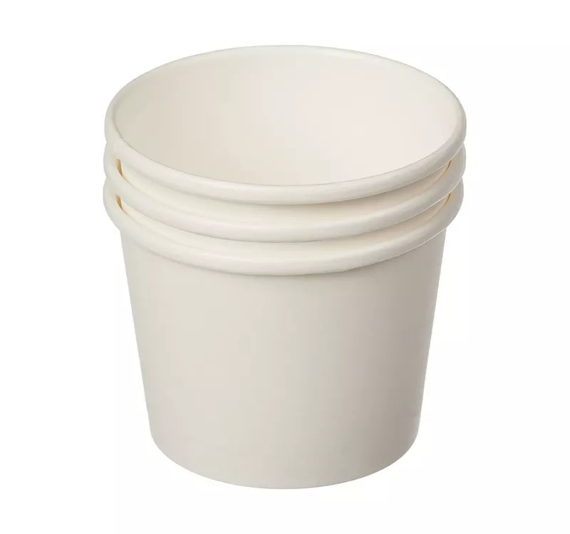 White Paper Soup Container | Soup Cup, 300 ml - 4