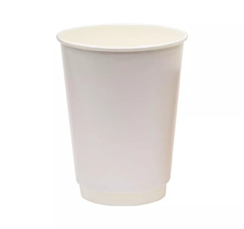 Double Wall Hot Paper Cup, White, 300 ml