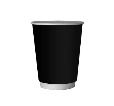 Double Wall Hot Paper Cup, Black, 300 ml