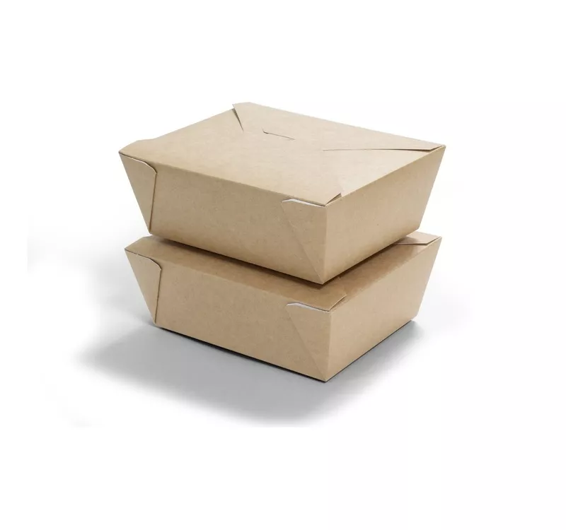 Контейнер бумажный Fold Box, крафт, 1400 мл	  - 3