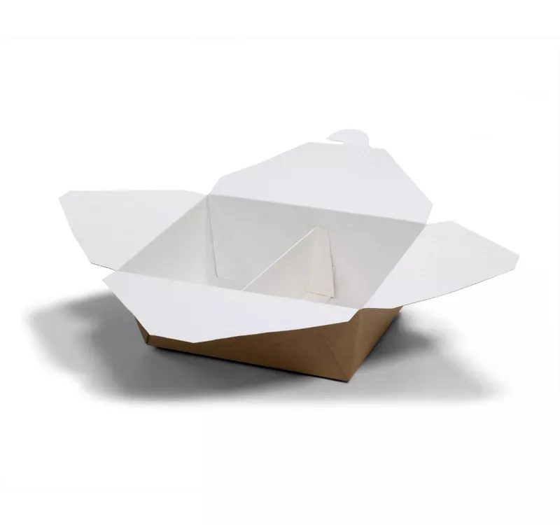 Контейнер бумажный Fold Box, крафт, 1400 мл	  - 2