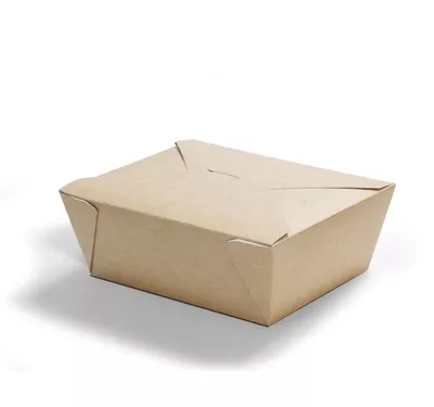 Контейнер бумажный Fold Box, крафт, 1400 мл	 