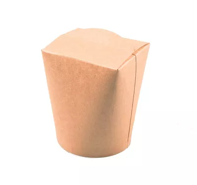 Round Kraft Paper Noodle Box, 700 ml