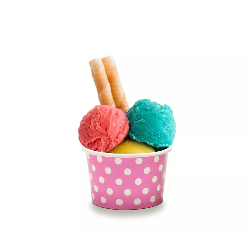 Round Paper Container | Ice Cream Cup, 125 ml - 3