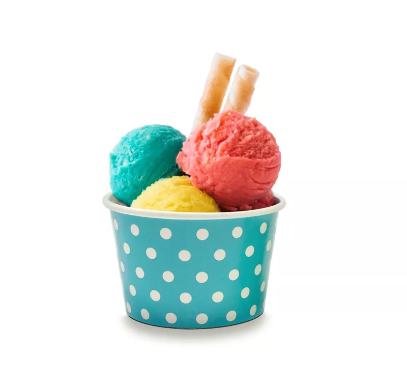 Round Paper Container | Ice Cream Cup, 245 ml - 3