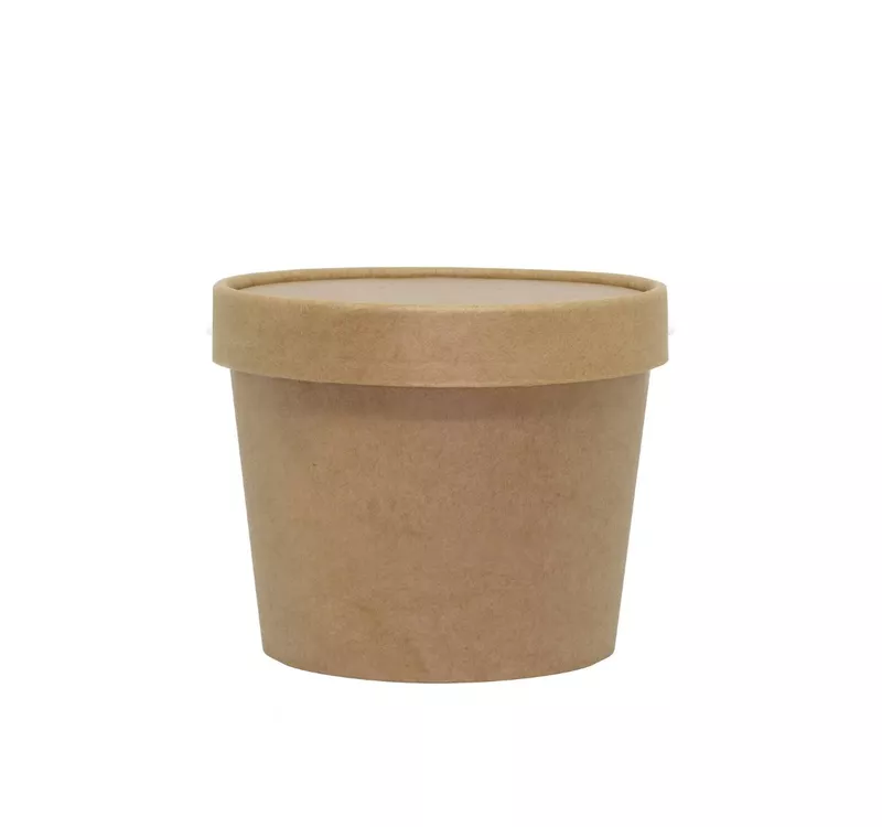 Paper Lid For Soup Cup, Kraft, d=98mm - 2