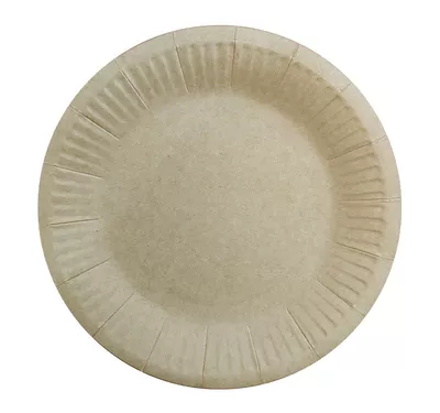 Тарелка бумажная Snack Plate, крафт, 230 мм, ламинированная