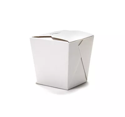 White Paper Noodle Box, Square, 500 ml