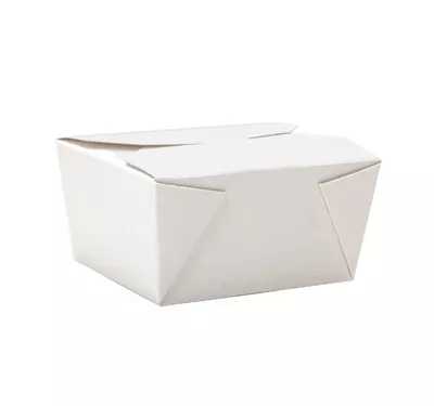 Контейнер бумажный Fold Box, белый, 600 мл	 