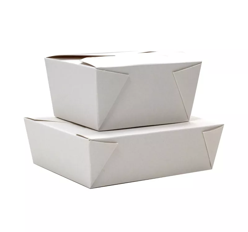 White Paper Food Box 