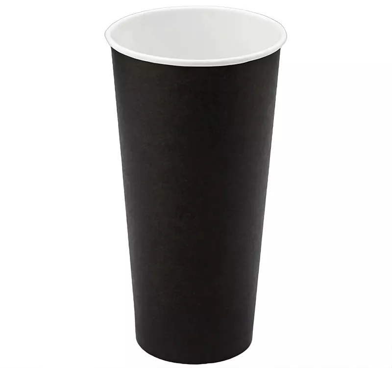 Single Wall Hot Paper Cup, Black, 500 ml