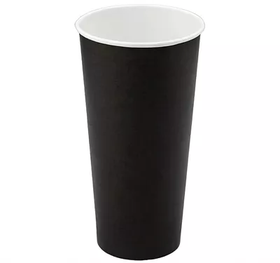 Single Wall Hot Paper Cup, Black, 500 ml