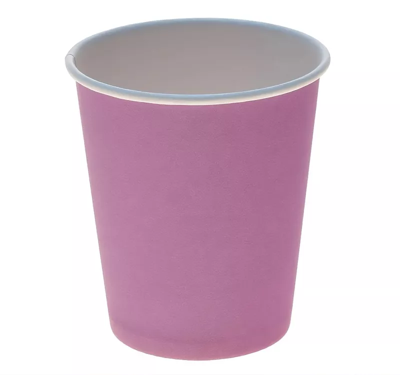 Single Wall Hot Paper Cup, Violet, 250 ml