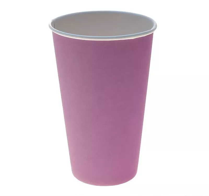 Single Wall Hot Paper Cup, Violet, 400 ml