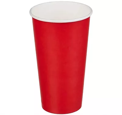 Single Wall Hot Paper Cup, Red, 500 ml