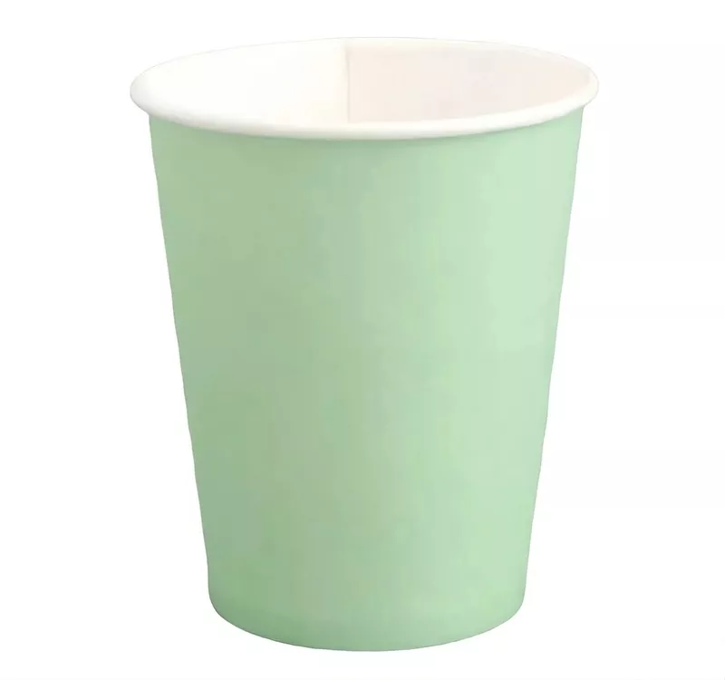 Single Wall Hot Paper Cup, Mint, 250 ml