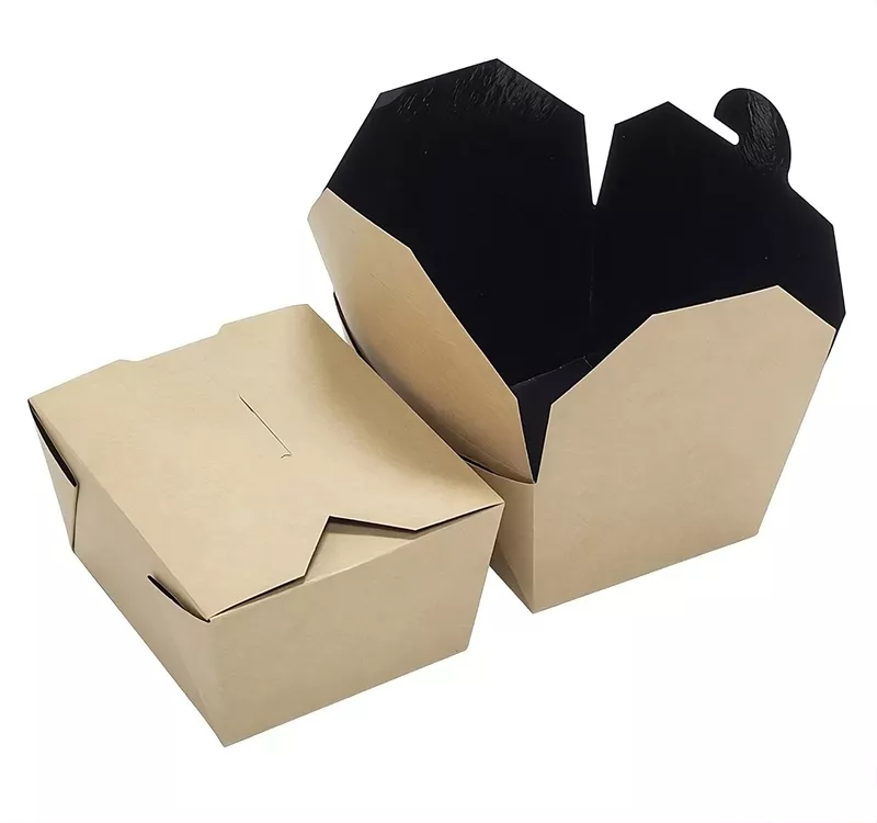 Kraft/black Paper Food Box 