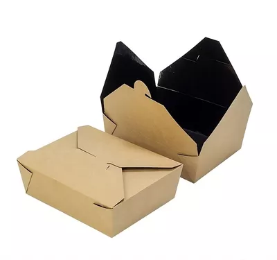 Kraft/black Paper Food Box 