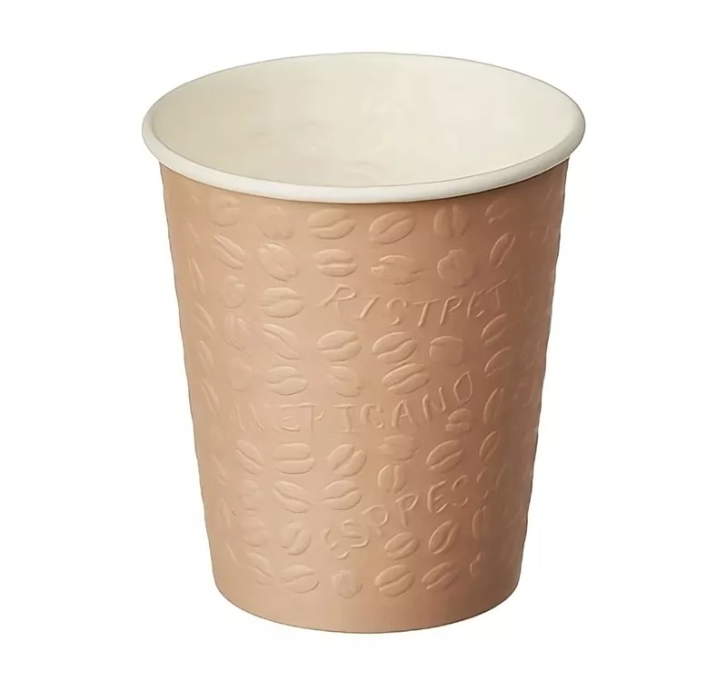 Embossed Single Wall Hot Paper Cup 