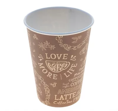 Embossed Single Wall Hot Paper Cup 