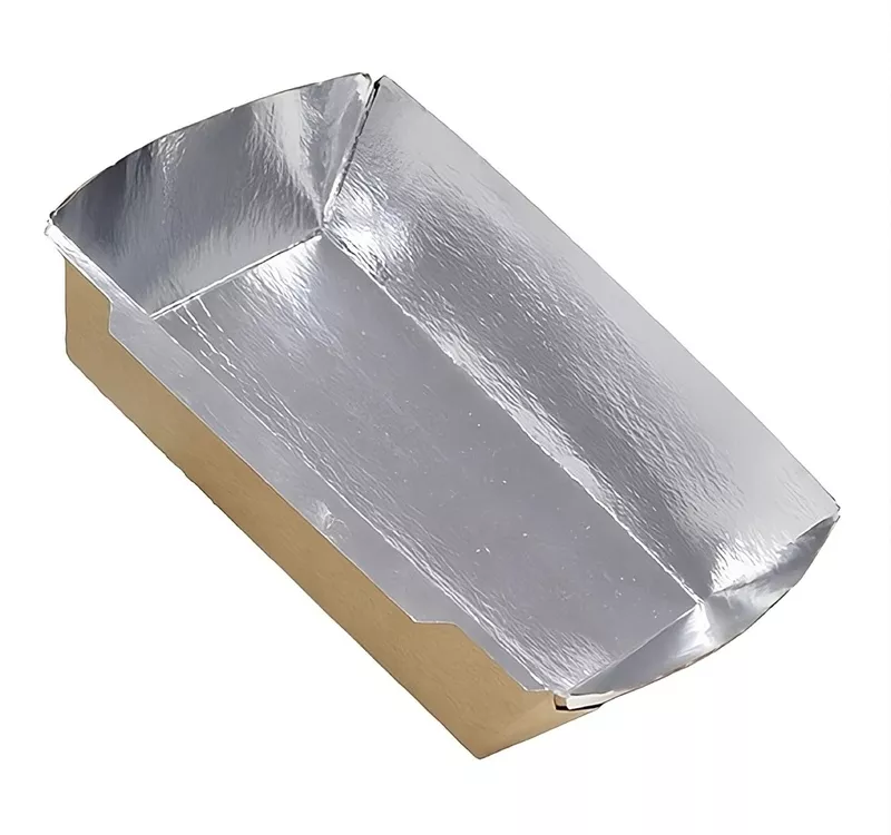 Контейнер бумажный Crystal Box Silver Kraft с прямым дном, 500 мл