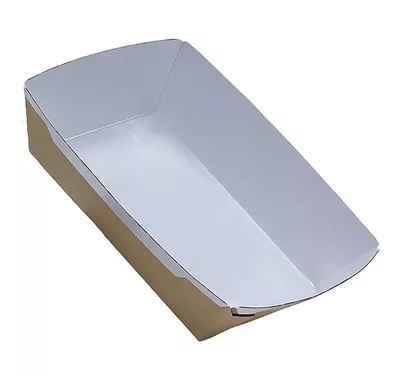 Контейнер бумажный Crystal Box Pearl Kraft с прямым дном, 500 мл