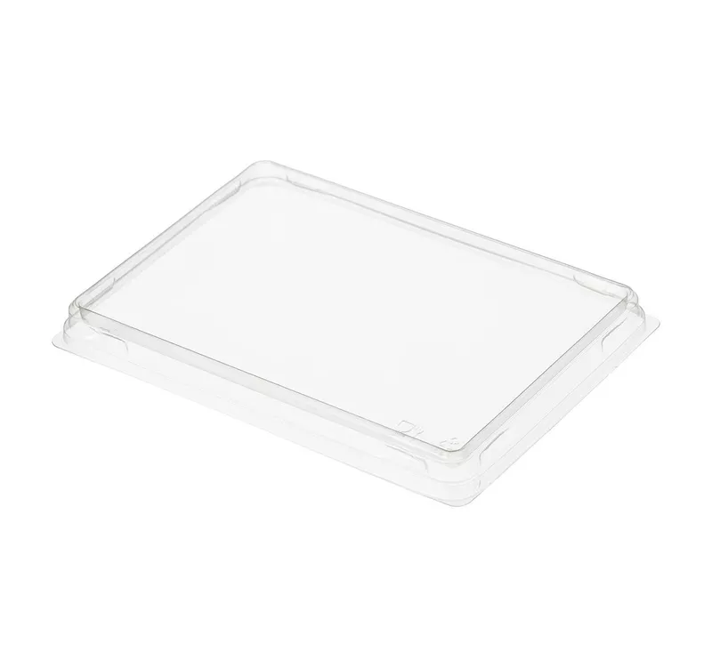 Контейнер бумажный Crystal Box с плоской крышкой, белый, 400 мл  - 7