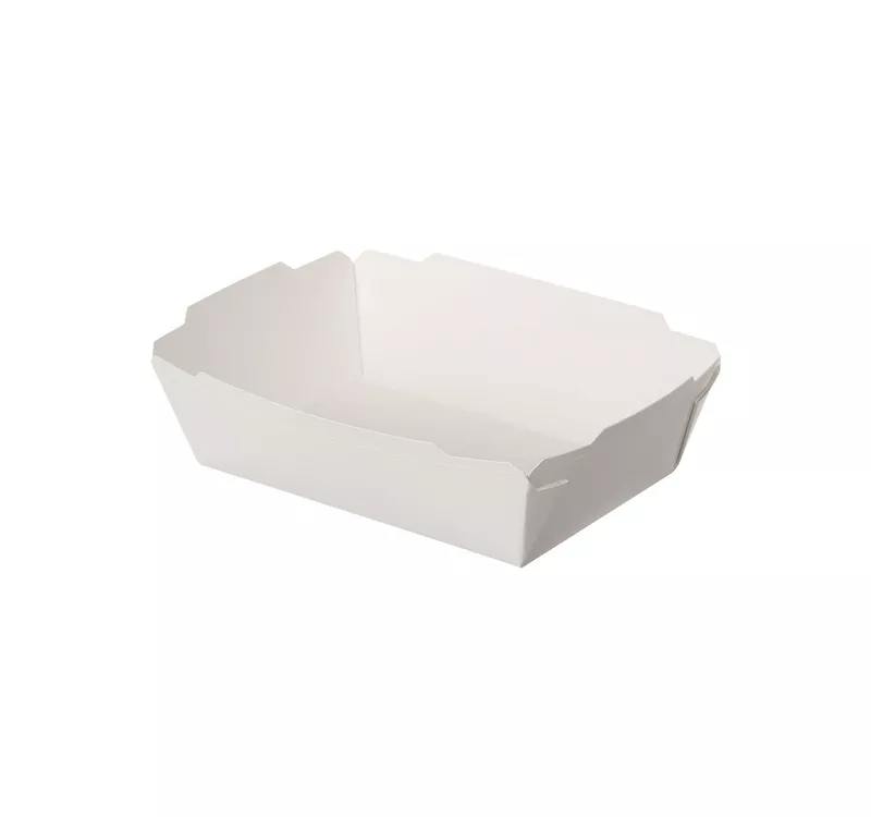 Контейнер бумажный Crystal Box с плоской крышкой, белый, 500 мл  - 3