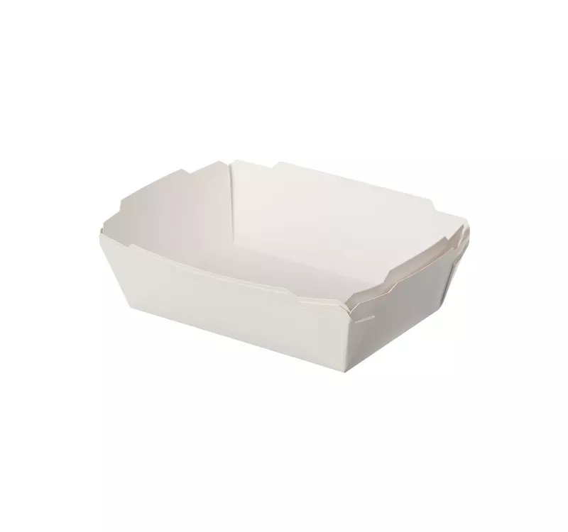 Контейнер бумажный Crystal Box с плоской крышкой, белый, 500 мл  - 4