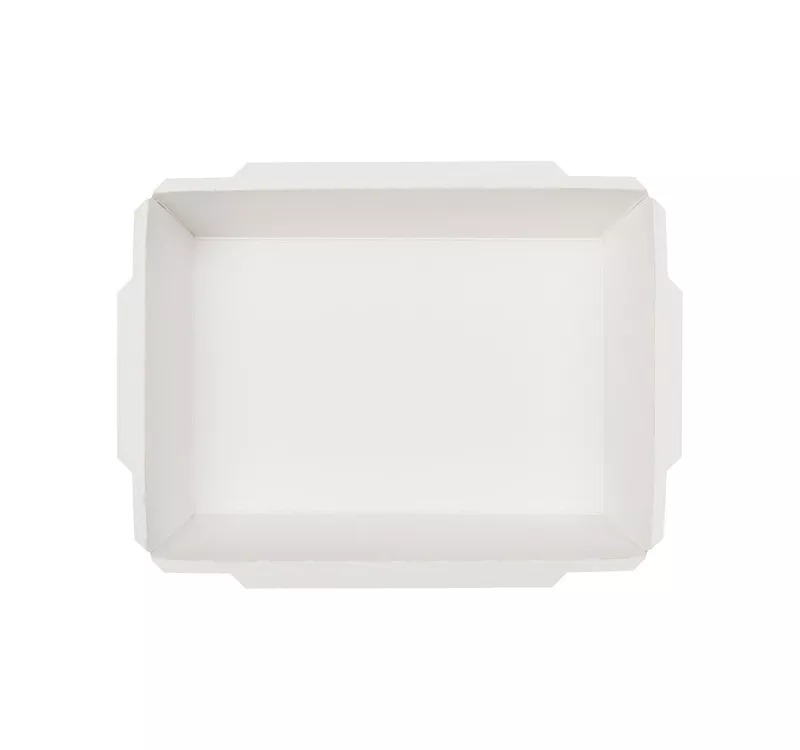 Контейнер бумажный Crystal Box с плоской крышкой, белый, 500 мл  - 8